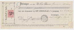 Em. 1872 Groningen - Onderdendam - Stedum - Kwitantie - Unclassified