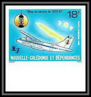 91763e Nouvelle-Calédonie N° 252 Avion Atr 42 1986 Aviation (plane Avion) Non Dentelé Imperf ** MNH - Airplanes