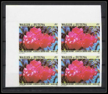 91761 Wallis Et Futuna N° 351 Fleurs Fleur Flowers Laurier Rose Oleanders Non Dentelé Imperf ** MNH Bloc 4 - Non Dentelés, épreuves & Variétés