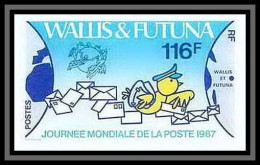 91759c Wallis Et Futuna N° 368 Upu Journée De La Poste Post 1987 Non Dentelé Imperf ** MNH  - U.P.U.