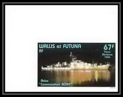 91756d Wallis Et Futuna PA N° 132 Marine Bateau (bateaux Ship Ships) Non Dentelé Imperf ** MNH Coin De Feuille - Bateaux