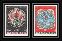 91754e Niger PA N° 151/152 Année Du Rascisme Racism Discrimination 1971 Non Dentelé ** MNH Imperf  - Niger (1960-...)