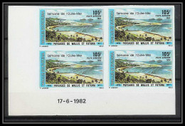 91750c Wallis Et Futuna PA N° 118 Semaine De L OUTRE-MER Paysages Non Dentelé Imperforate ** MNH Coin Daté - Geschnittene, Druckproben Und Abarten