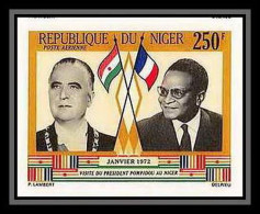 91724a Niger Pa N° 173 Visite Du Président Pompidou 1972 Non Dentelé Imperf ** MNH - Altri & Non Classificati