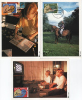 Nederland Netherlands Holland 1990 Maximum Cards, Kind En Hobby "paardesport", Child And Hobby "Equestrian" - FDC