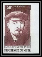 91712d Niger Poste Aerienne PAN° 225 Vladimir Ilitch Lenine Lenin Non Dentelé Imperf ** MNH - Lenin