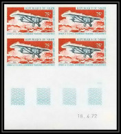 91709a Niger PA N° 184 Spirit Of St Louis Lindbergh 1927 Avion (plane) Non Dentelé Imperf 1972 Coin Daté - Airplanes