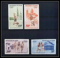 91707c Niger PA N° 187/190 Jeux Olympiques (olympic Games) Munich 72 1972 Non Dentelé Imperf ** MNH - Sommer 1972: München