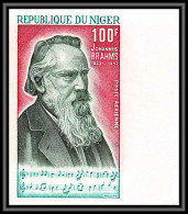 91702f Niger PA Poste Aerienne N° 180 Johannes Brahms Musique-music Non Dentelé Imperf ** MNH  - Musique