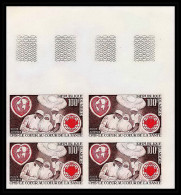 91704c Niger PA 182 Année Mondiale Du Coeur 1972 World Year Of Heart Non Dentelé Imperf ** MNH Bloc 4 - Niger (1960-...)