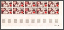 91704 Niger PA 182 Année Mondiale Du Coeur 1972 World Year Of Heart Non Dentelé Imperf ** MNH Bloc De 10 Sheet - Niger (1960-...)