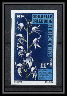 91643 Nouvelle-Calédonie - 393 Orchideées Fleurs (plants - Flowers) Non Dentelé Imperf ** MNH - Orchideeën