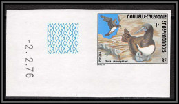 91649 Nouvelle-Calédonie N° 399 Sula Leucogaster Oiseaux (birds) Fou Brun Non Dentelé Imperf ** MNH Petit Coin Daté - Ongetande, Proeven & Plaatfouten