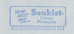 Meter Cover USA 1959 Citrus Products - Sunkist - Fruit