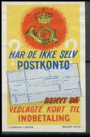 Danmark Maerkat 685 - Har De Ikke Selv Postkonto - Sonstige & Ohne Zuordnung