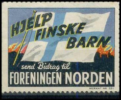 Danmark Maerkat 331 - Hjelp Finske Barn - Autres & Non Classés