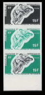 92357 Nouvelle-Calédonie N°361 Judo Jeux Du Pacific Sud 1969 Essai Proof Non Dentelé Imperf ** MNH Bande 3 Strip - Ongetande, Proeven & Plaatfouten