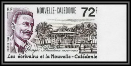 92319a Nouvelle-Calédonie N°564 Ecrivain (writer) Georges Boudoux Bloc 4 Non Dentelé Imperf ** MNH - Non Dentelés, épreuves & Variétés