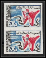 92309a Mauritanie N°271 Rahla Artisanat Bijou Jewel Craft Essai Proof Non Dentelé Imperf ** MNH Paire - Mauritania (1960-...)