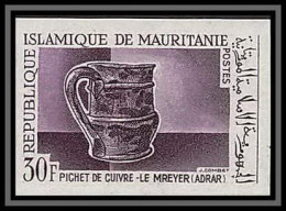 92307a Mauritanie N°220 Pichet En Cuivre Le Mreyer Adrar Artisanat Craft Essai Proof Non Dentelé Imperf ** MNH - Mauretanien (1960-...)