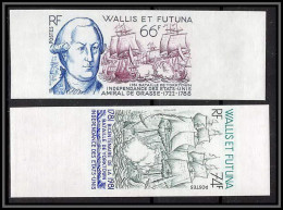 92233 Wallis Et Futuna N°277/278 Indépendance Des états Unis Independence Of The Usa Grasse Non Dentelé Imperf ** MNH - Indépendance USA