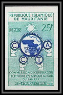92210 Mauritanie N°139 Coopération Technique Sahara Afrique Du Sud 1960 Non Dentelé Imperf ** MNH - Mauritanie (1960-...)