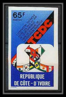 92144 Cote D'ivoire Ivory N° 477 Coopération Technique Television Non Dentelé Imperf ** MNH Technical Tv Education - Ivory Coast (1960-...)