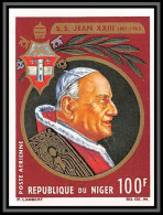 92141a Niger Poste Aérienne (pa) N°49 Pape (pope) Jean 23 XXIII Non Dentelé Imperf ** MNH - Niger (1960-...)