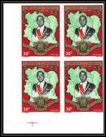 92153 Cote D'ivoire Ivory N°237 Anniversaire De L'indépendance 1963 Bloc 4 Non Dentelé Imperf ** MNH - Côte D'Ivoire (1960-...)