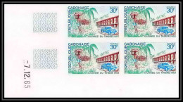 92132 Gabon (gabonaise) N°186 Journée Du Timbres Coin Daté Stamp's Day 1965 Non Dentelé Imperf ** MNH - Gabon