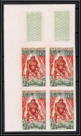 92103 Gabon (gabonaise) N°172 Gorille Gorilla Singes (monkeys) Bloc 4 Non Dentelé Imperf ** MNH - Affen