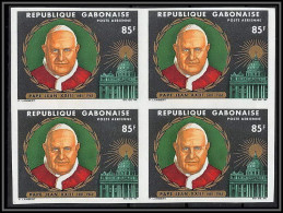 92106 Gabon (gabonaise) Poste Aérienne (pa) N°42 Pape (pope) Jean 23 XXIII Bloc Non Dentelé Imperf ** MNH - Popes