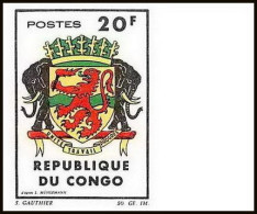 92089b Congo N° 180 Armoiries Blason Non Dentelé Imperf ** MNH - Ongebruikt