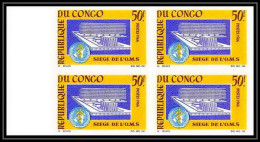 92099 Congo N°187 Siège De L'oms WHO Organisation Mondiale De La Santé Bloc Non Dentelé Imperf ** MNH - Ongebruikt