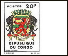 92089b Congo N° 180 Armoiries Blason Non Dentelé Imperf ** MNH - Timbres