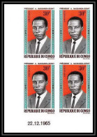 92078 Congo N°174 Président Massamba Débat 1965 Coin Daté Non Dentelé Imperf ** MNH - Mint/hinged