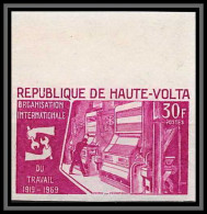 92041 Haute-Volta N*196 Organisation Internationale Du Travail OIT ITU 1969 Essai Proof Non Dentelé Imperf ** MNH - IAO