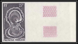 91983a Polynesie N°37 Huitre Oyster Coquillage Shell Essai Proof Non Dentelé Imperf ** MNH - Ongetande, Proeven & Plaatfouten