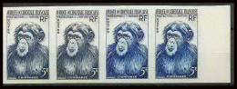 91979b Afrique Occidentale Francaise AOF N° 51 Singe (monkey) Chimpanzé Chimpanzee Essai Proof Non Dentelé Imperf ** MNH - Scimmie