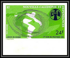 91973d Nouvelle-Calédonie PA N°167 Athletisme Lancer Du Disque Discus Throw 1975 Non Dentelé ** MNH Imperf - Non Dentelés, épreuves & Variétés