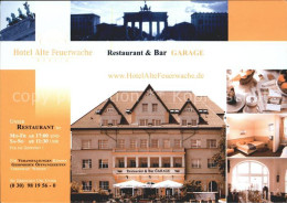 71937720 Berlin Hotel Alte Feuerwache Restaurant Bar Garage Berlin - Autres & Non Classés