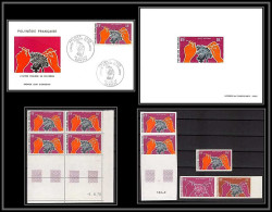 91986 Polynesie N°37 Huitre Oyster Coquillage Shell Essai Proof Non Dentelé Imperf ** MNH Fdc épreuve De Luxe Proof  - Imperforates, Proofs & Errors