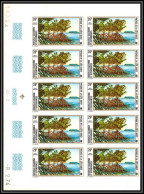91972 Nouvelle-Calédonie PA N°149 Paysages Landscape 1974 Arbre Tree Non Dentelé Imperf ** MNH Bloc 10 Coin Daté - Ongetande, Proeven & Plaatfouten
