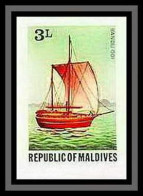91861fg Maldives N° 701 BANDU ODI BATEAU Ship Boat Voile Sailing Non Dentelé ** Mnh - Maldive (1965-...)
