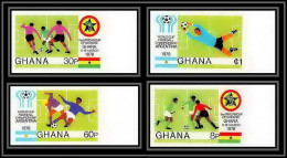 91858b Ghana N° 618/621 African Cup Of Nations Football Soccer 1978 Non Dentelé Imperf ** MNH  - Fußball-Afrikameisterschaft