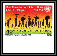 91854e Sénégal N° 341 Commissariat Refugiés Refugee Onu Uno United Nations Unies Non Dentelé Imperf ** MNH - ONU