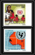 91847d Sénégal N° 356/357 UNICEF 1971 Enfant Child Children Non Dentelé Imperf ** MNH  - Autres & Non Classés