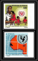 91847d Sénégal N° 356/357 UNICEF 1971 Enfant Child Children Non Dentelé Imperf ** MNH  - Senegal (1960-...)