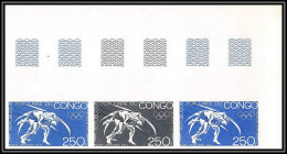 91845 Congo N°152 Lutte Wrestling 1972 Jeux Olympiques Olympic Games Munich 72 Non Dentelé ** MNH Imperf Essai Proof - Estate 1972: Monaco