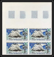 91836a Niger PA N° 105 Journee Météorologique 1939 Meteo Meteorology Non Dentelé Imperf ** MNH Bloc De 4 - Climat & Météorologie